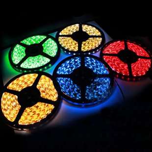 5050贴片防水防雨单色灯条60珠 汽车装 饰LED灯带 家庭装 12V 潢