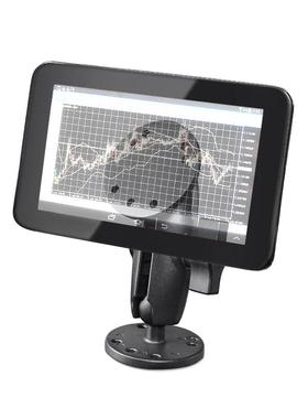 快递物流车载导航固定支架铝合金AMPS孔位1英寸球头数据终端支架