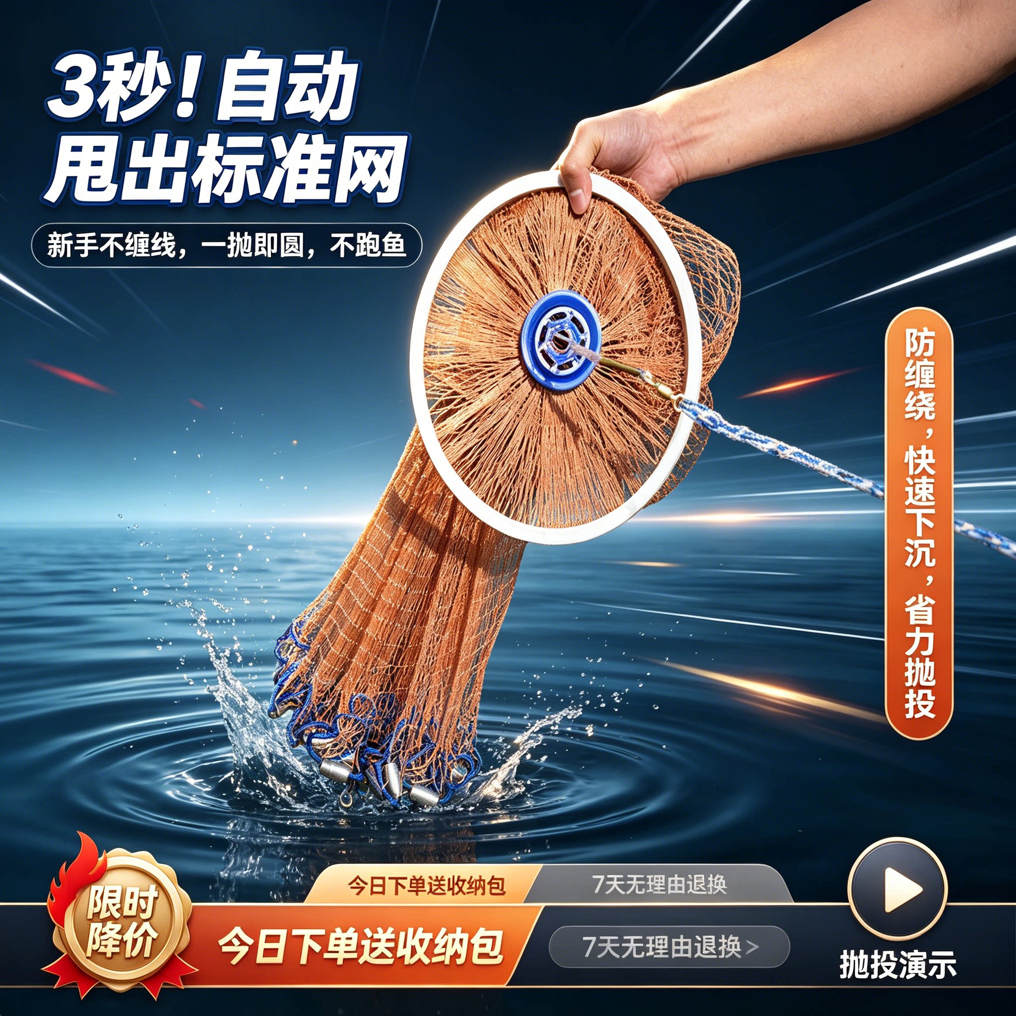 美式传统手抛网铝圈飞盘升级款