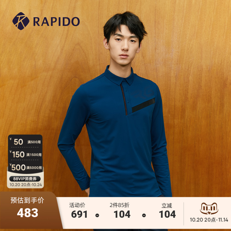 RAPIDOPOLO衫长袖衬衫GOLF男士