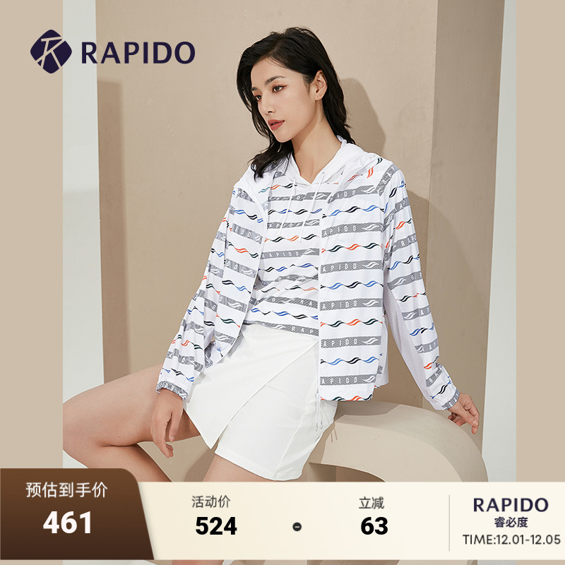 Rapido连帽拉链皮肤衣