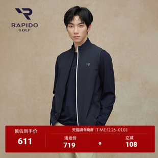RAPIDO雳霹道春秋男士 机能运动单马甲 高尔夫GOLF休闲基础简约时尚