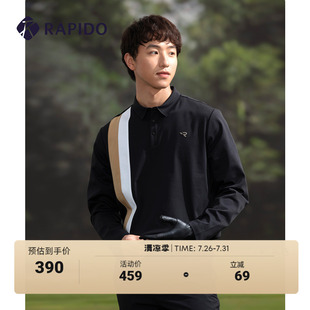 RAPIDO雳霹道春季 新款 男子GOLF高尔夫运动卫衣条纹POLO衫