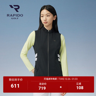 RAPIDO雳霹道春秋女士高尔夫GOLF休闲简约时尚 户外运动单马甲外套