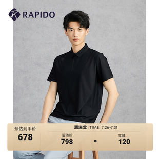POLO衫 新品 RAPIDO雳霹道2025年春夏男士 休闲运动简约舒适短袖