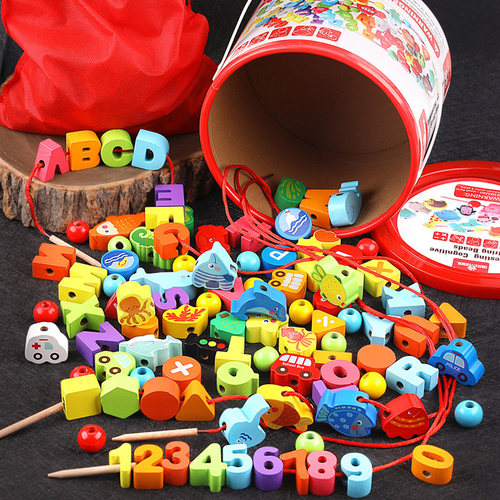 手眼协调 穿线训练 多种图案 早教认知