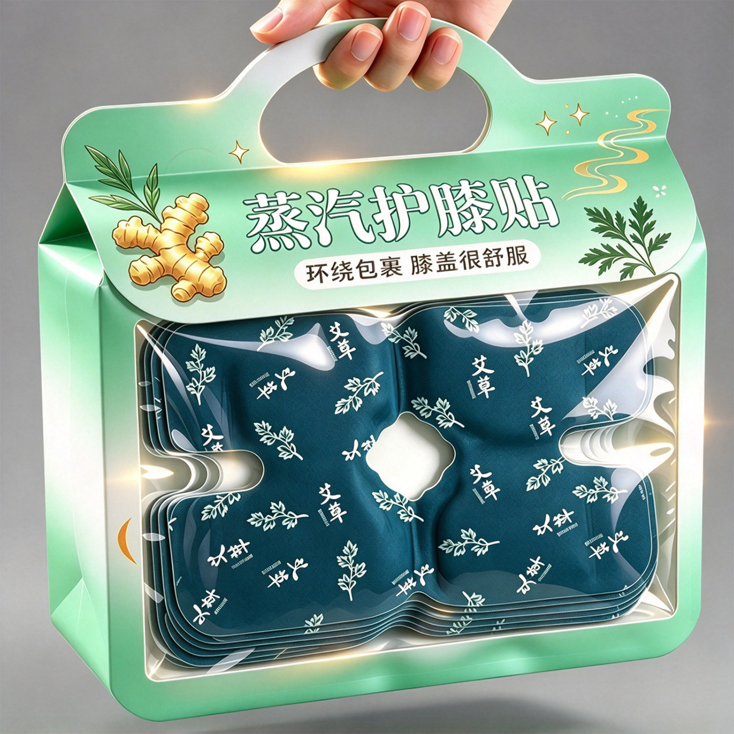 【纯艾草】艾草护膝保暖膝贴