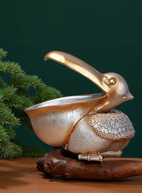 轻奢创意鹈鹕动物摆件