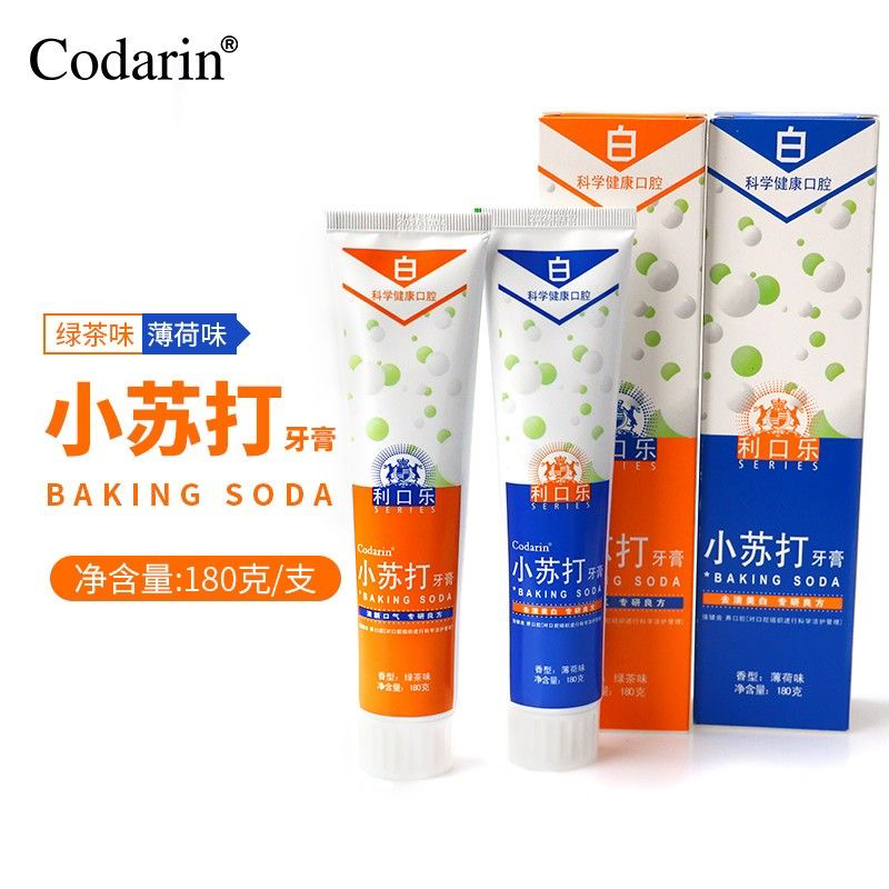 苏打牙膏薄荷绿茶味牙膏180g