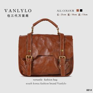 单肩包881 手工剑桥包三代万里鹿新款 意大利进口树膏头层牛皮