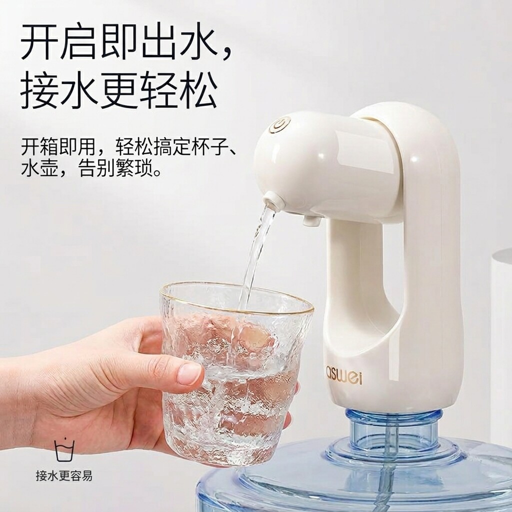 桶装水电动抽水器压水器纯净饮水机矿泉水压泵自动吸取水出上水器