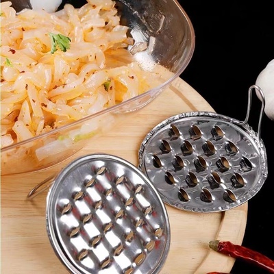 凉粉刮刀304不锈钢加粗孔商用拉丝器家用加厚大号神器凉皮刀旋子