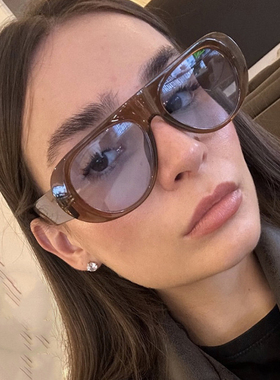 2025新款欧美复古时尚显瘦太阳眼镜海洋片男女个性潮人凹造型墨镜