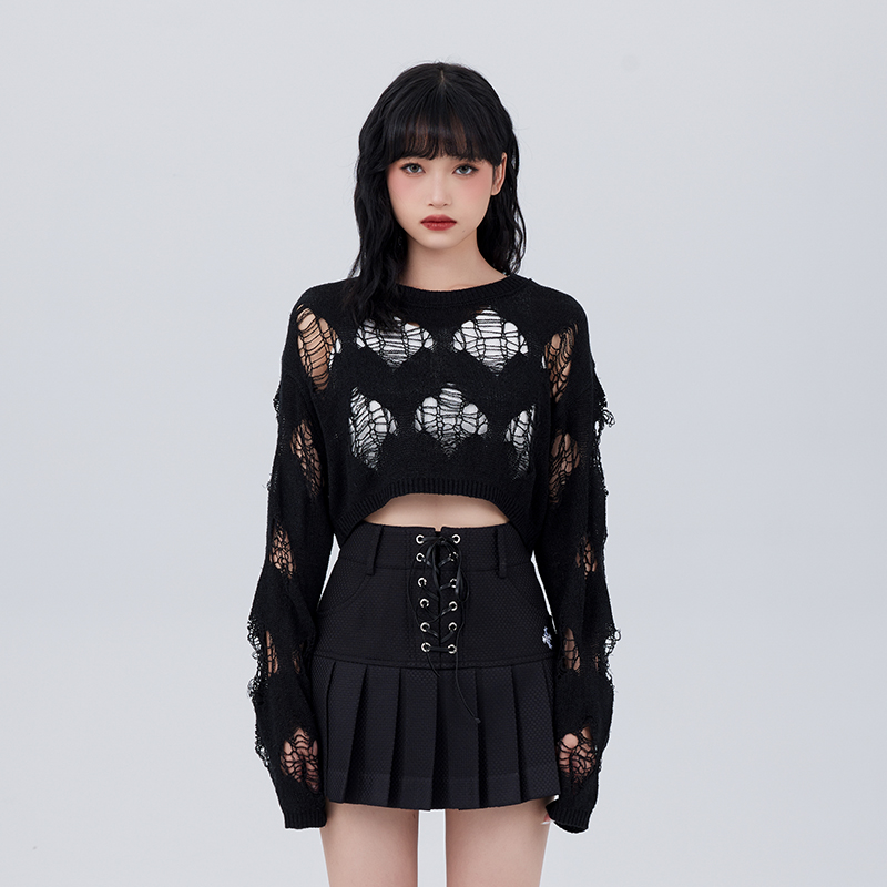 Lexuris乐序针织衫套头长袖尼龙