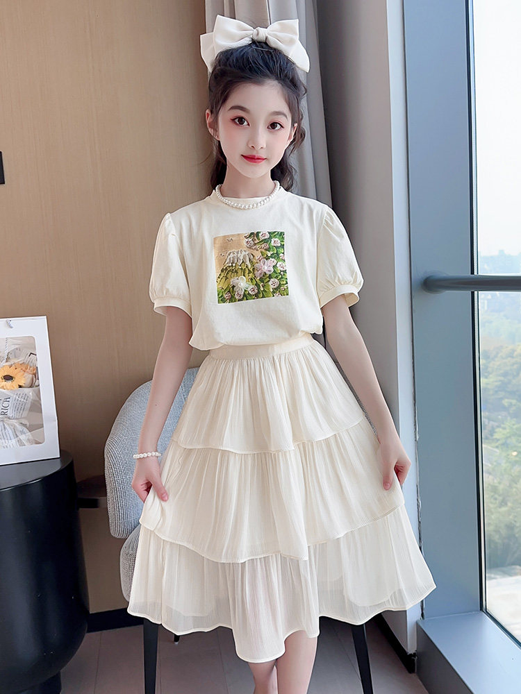 女童连衣裙套装夏季2023