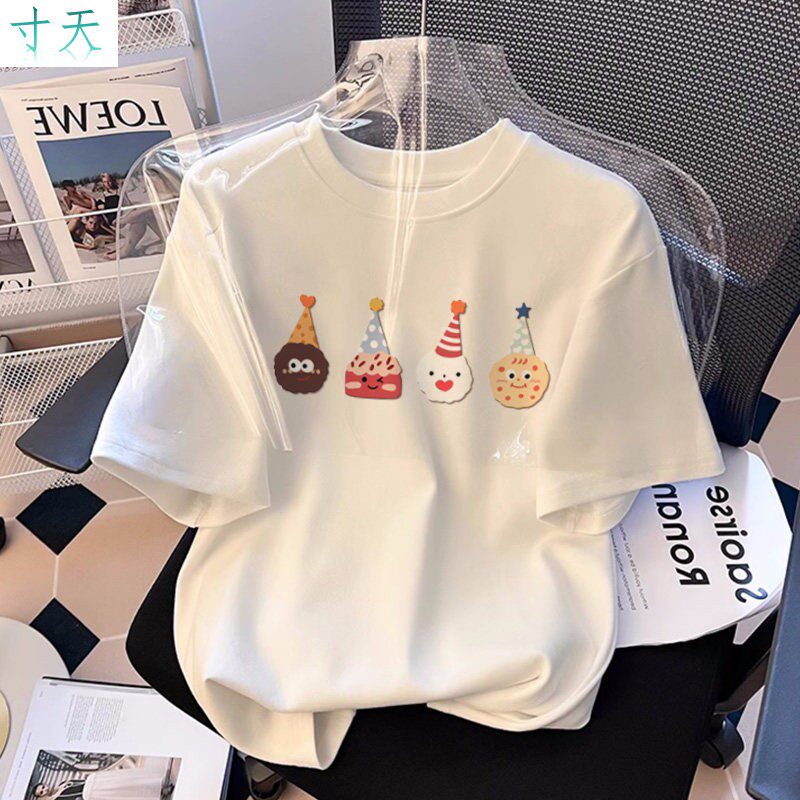 白色儿童短袖t恤纯棉2026