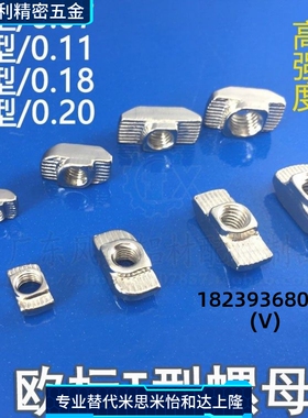 T型螺母AHC21-206/308/4010/408/G306/G408-M4/M5/M6/M8替怡和达