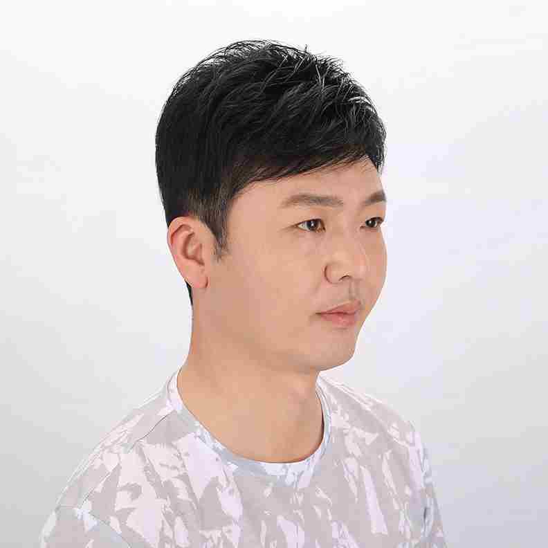 新款假发男韩版帅气男士假发头顶补发片前额补发秃顶补发块真发假