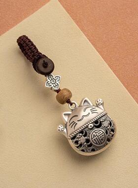 招财猫钥匙扣挂绳汽车挂件高档