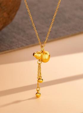 葫芦流苏项链女新中式时尚古法