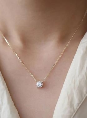 2023新款小珠子细锆石镶钻项链女