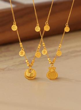 平安喜乐福袋项链女时尚新中式