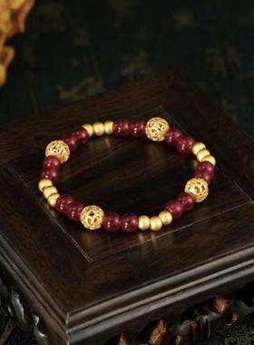 绣球玲珑转运珠手链女小众设计