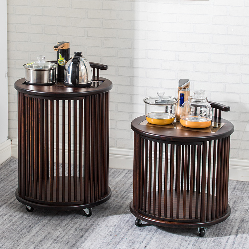 中式办公圆形小茶一体架子烧水壶