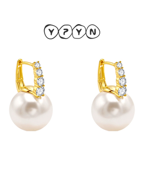 【商场同款新品】一撇一捺YPYN法风耳扣大颗耳环耳饰2024年冬