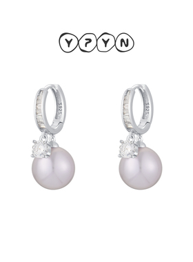 一撇一捺YPYN曼珠华光耳扣925银耳环人造珍珠耳饰高智感配饰饰品