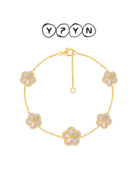 一撇一捺YPYN五福花系列手链商场同款2024新品