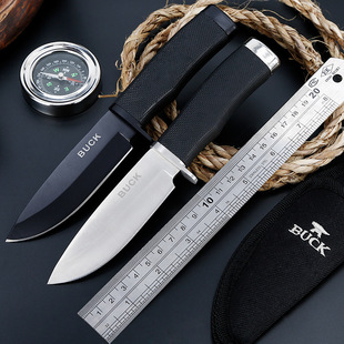 防身武器自卫刀随身芬兰刀空军伞刀镜面刀黑山羊刀非管制类刀具刃