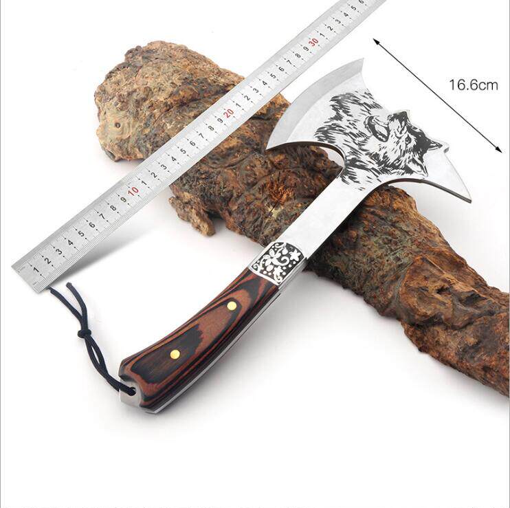 北欧战术斧斧子野外防身武器军工手斧头刀开刃工兵斧特种斧钢开山