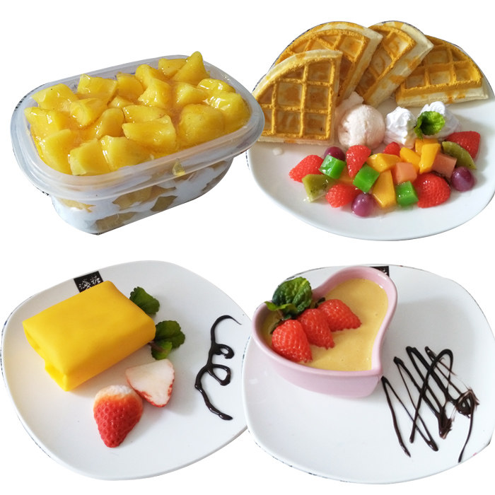 仿真港式甜品模型 班戟松饼模型茶餐厅摆设 样板房影视摄影道