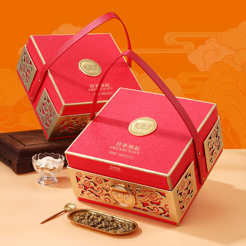 鲜物道滋补养生礼盒春节年货送礼送长辈高档礼品健康礼物,粮油调味/速食/干货/烘焙,干货组合/料包/汤包/干货礼盒,淘宝优惠券,粉丝福利购,淘宝优惠卷