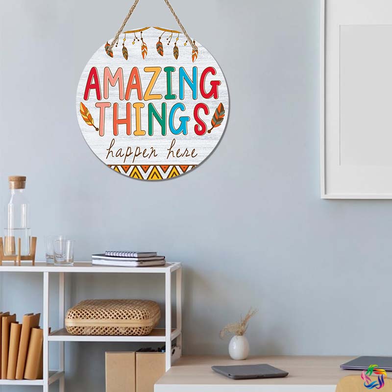 图文部落welcome教室个性门牌