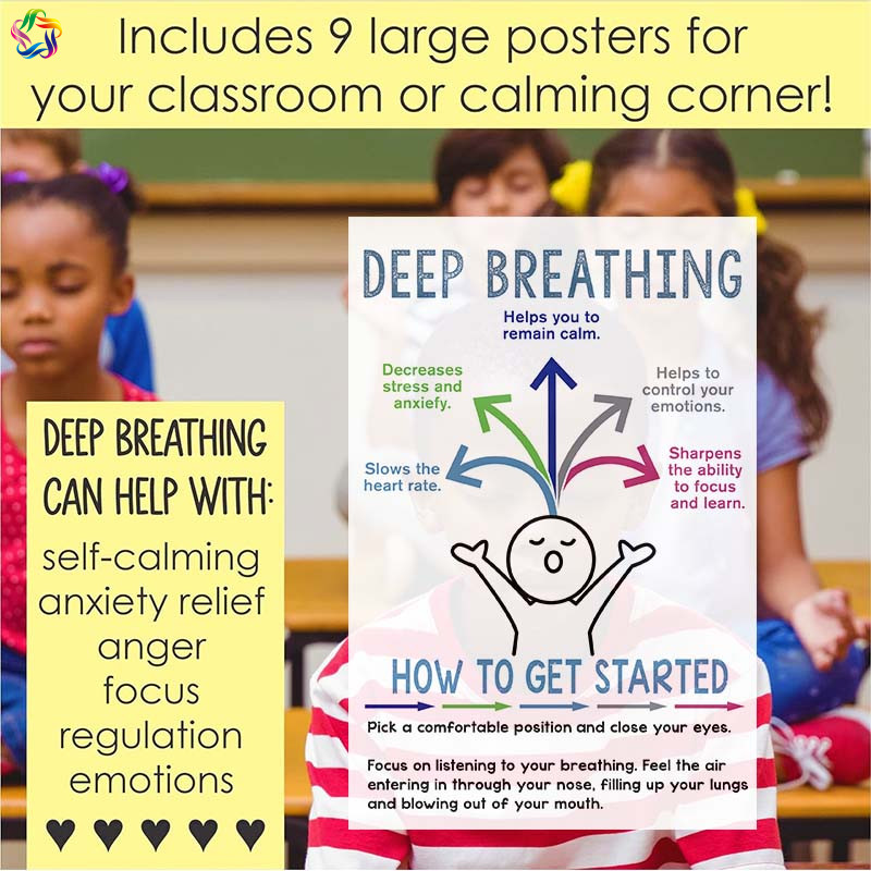 儿童成长平静角calm-down corner缓解焦虑愤怒情绪管理英语海报画,家居饰品,文化墙贴,淘宝优惠券,粉丝福利购,淘宝优惠卷