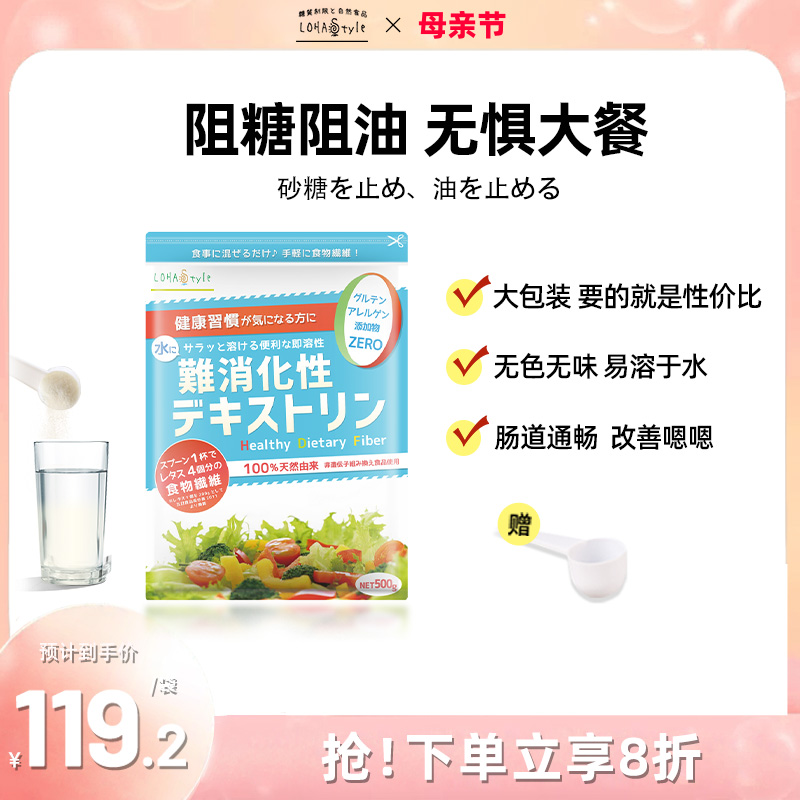 日本LOHAStyle膳食纤维粉大餐救星吸收糖分阻断抑制碳水脂肪100次-封面