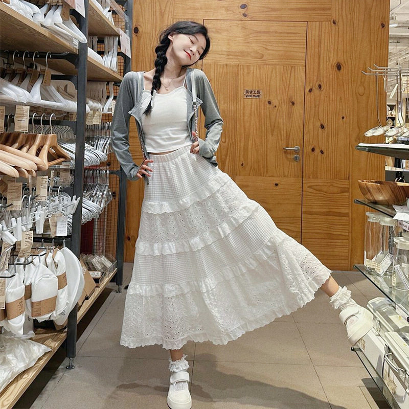 白色法式蓬蓬裙女春秋款2025新款气质仙女a字半身裙显瘦蛋糕裙子,女装/女士精品,半身裙,淘宝优惠券,粉丝福利购,淘宝优惠卷