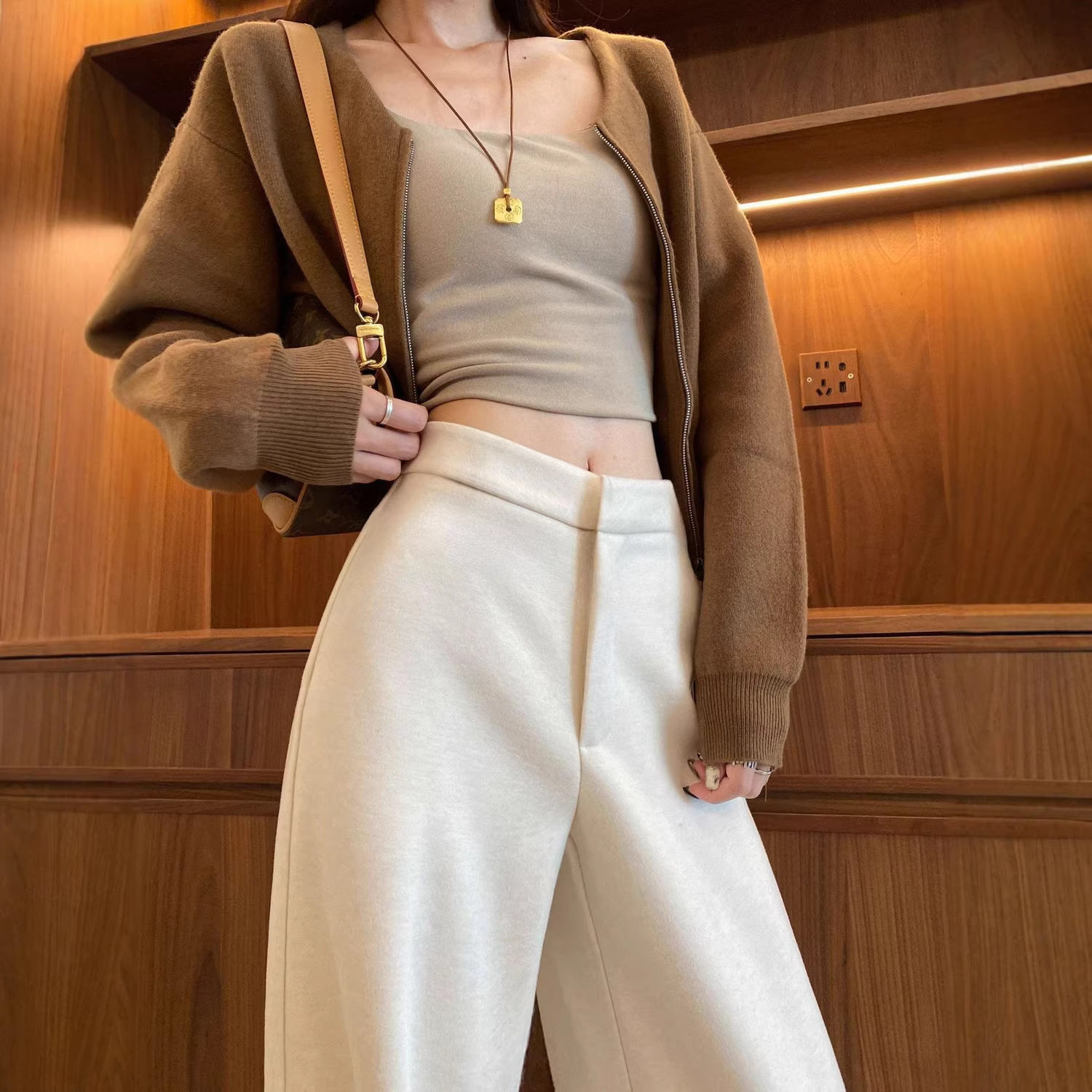 灰色阔腿裤女裤子2026新款春秋感垂感直筒宽松小个子西装裤,女装/女士精品,休闲裤,淘宝优惠券,粉丝福利购,淘宝优惠卷