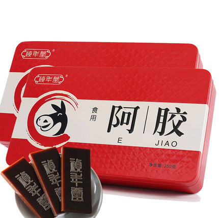 阿胶块500g驴皮阿胶片打阿胶原粉阿胶糕膏原料ejiao阿娇原块粉糕
