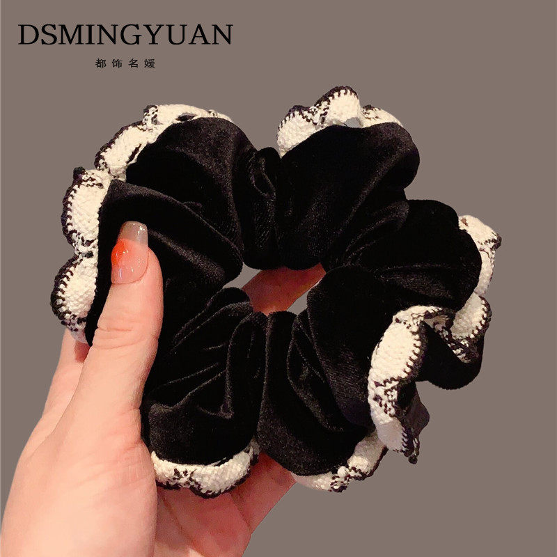 赫本式优雅~秋冬蕾丝花边头绳大肠发圈高级感轻奢风发饰大号头花,饰品/流行首饰/时尚饰品新,发饰,淘宝优惠券,粉丝福利购,淘宝优惠卷