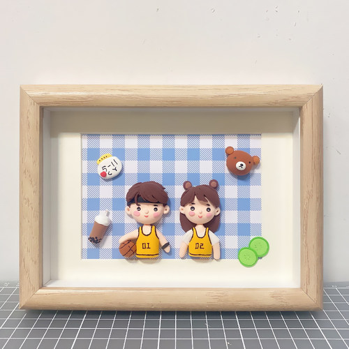 diy粘土情侣生日礼物手工制作