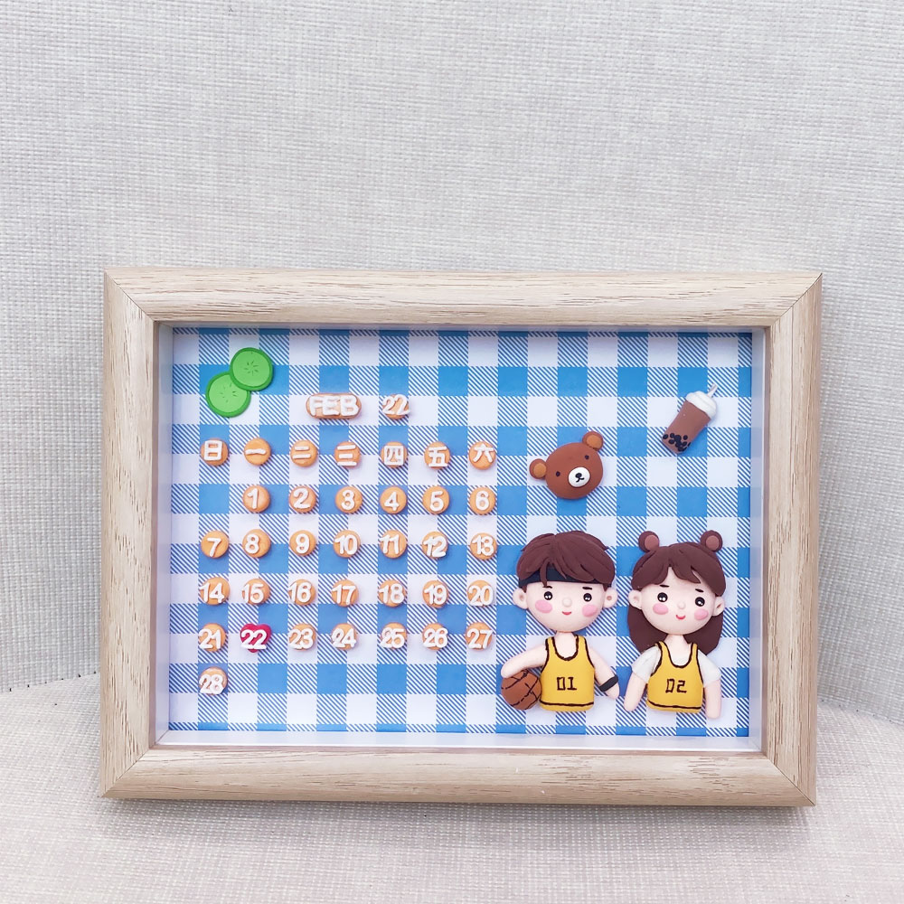 diy日历手工材料包送男友女生闺蜜情侣自制周年纪念日浪漫新婚礼