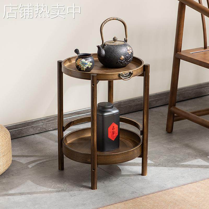 麻将桌小茶几沙发边几移动棋牌室角几打牌麻将机旁放置茶杯茶水架