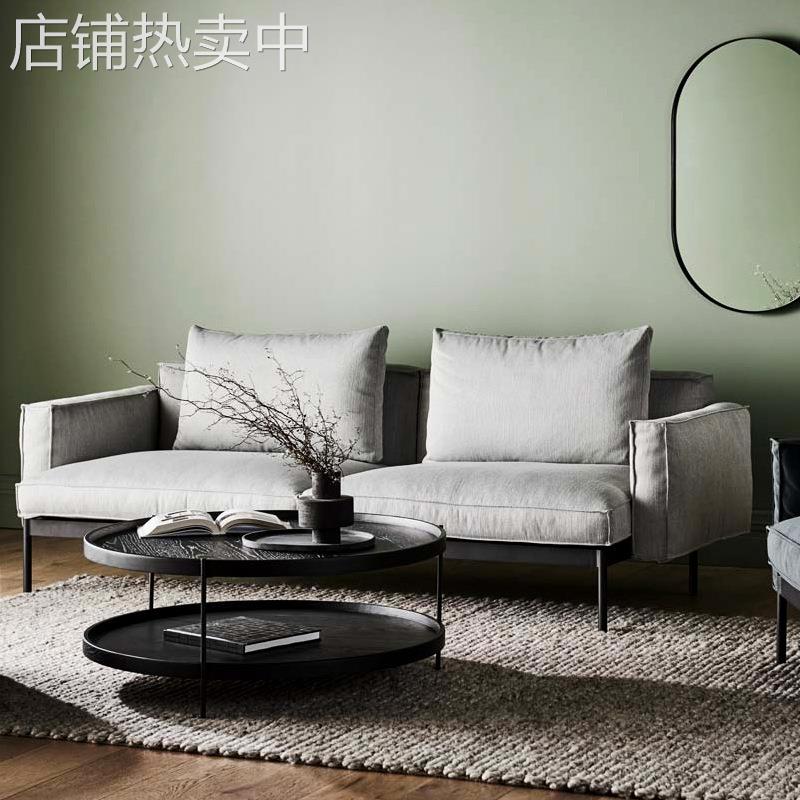弄舍 创意北欧风布艺沙发小户型网红款客厅简约现代轻奢三人位