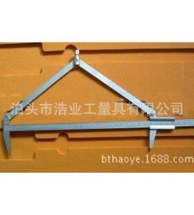 游标划线卡尺 0-150 200 250 300 DIN862 碳钢镀铬淬硬亚光 0.1mm