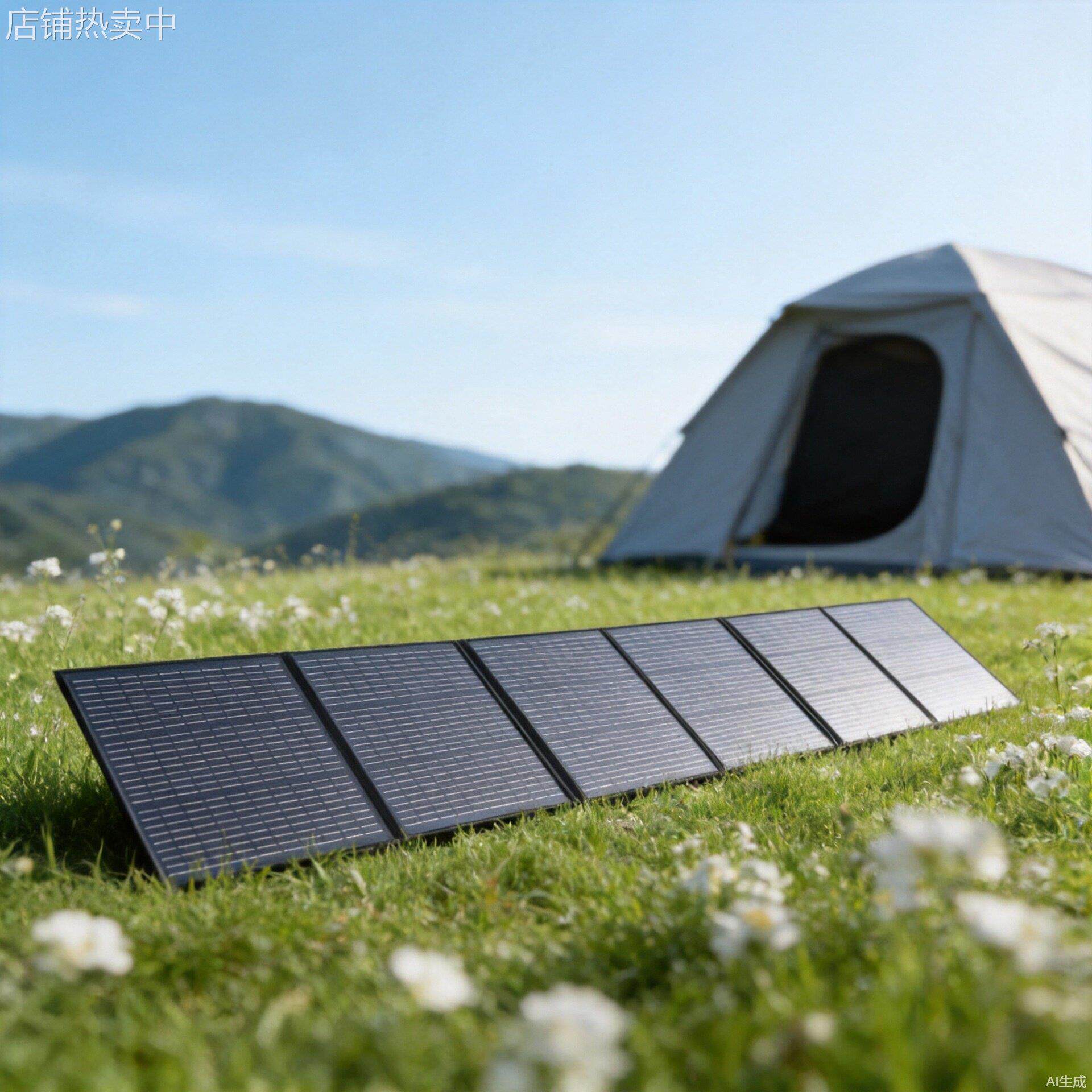 跨境300W太阳能电池板充电包户外折叠便携式充12V24V移动电源手机