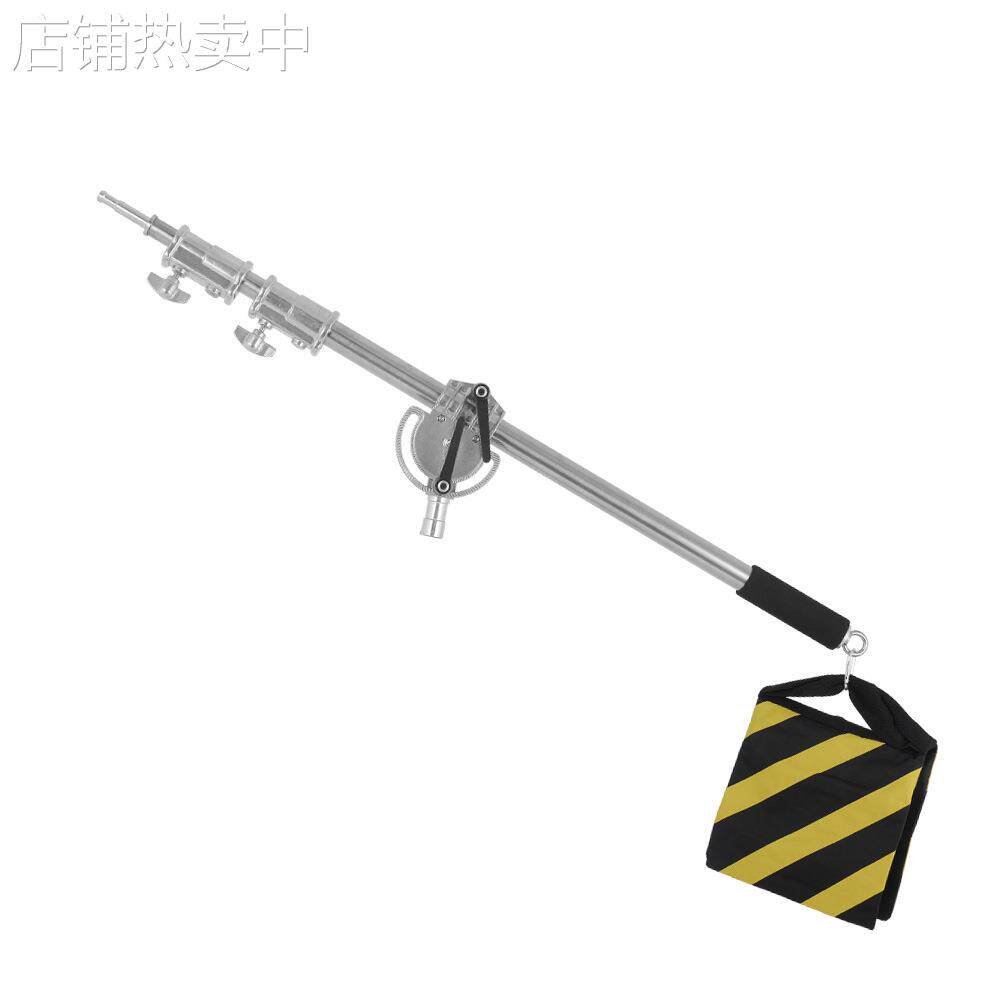 不锈钢影视顶灯架魔术腿加粗横臂支架C型闪光灯影室灯旗板架