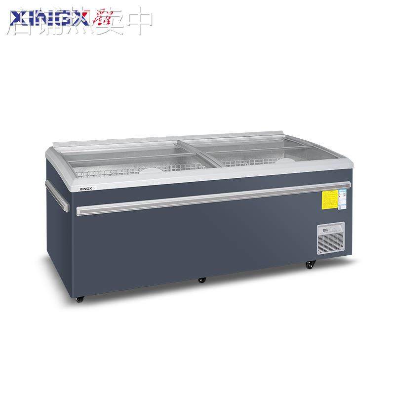 XINGX星星商用冻品大容量展示柜组合岛柜串串冰柜超市雪糕冷冻柜